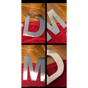 Pottery Barn Wall Letter Metal "D" & "M" available